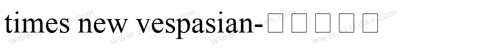 times new vespasian字体转换